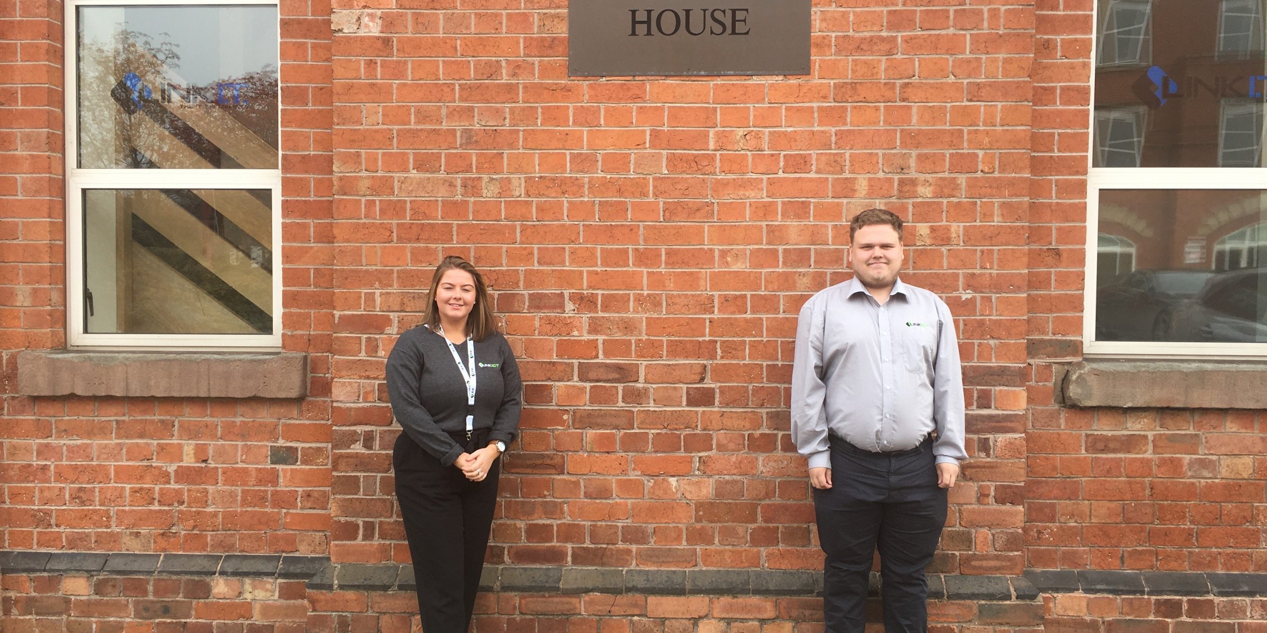 Link ICT Apprentices Danielle Poulter and Harry Barker