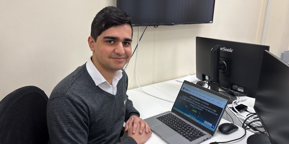 Ambitious A-level student Taran Sanghera is taking the first step towards his dream career in information technology with an apprenticeship at Link ICT, located in Pride Park, Derby.